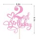 thumbnail image 2 of Adorno para pastel Naicaek 2.º cumpleaños rosa con brillo, 2 of 6