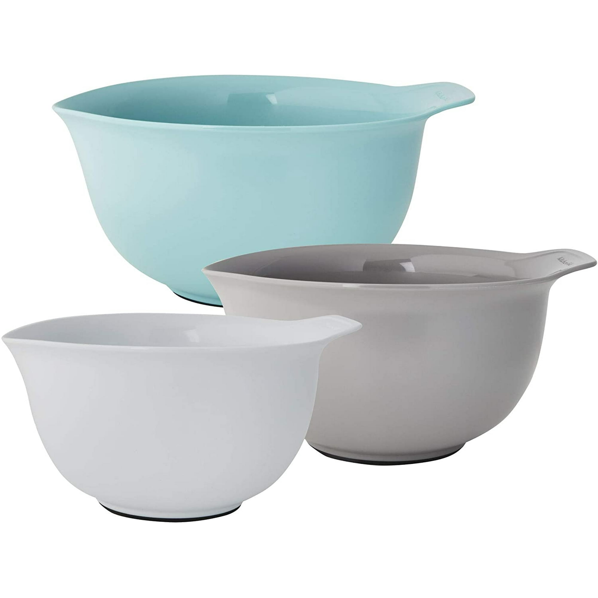Kitchenaid Universal Mixing Bowls, Set Of 3, Aqua Sky Kitchenaid Kitchenaid