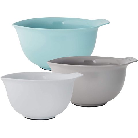 Kitchenaid Universal Mixing Bowls, Set Of 3, Aqua Sky Kitchenaid Kitchenaid