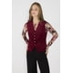 thumbnail image 1 of Vest Velvet Ana Burdeo vino S, 1 of 5