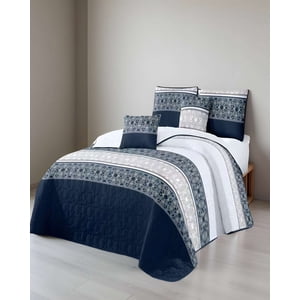 Genérico - Cubrecama Con Diseños King 250 X 270 Cm + 2 Almohadas P05