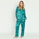 thumbnail image 1 of Pijama de Mujer Sport Manga Larga Verde Estampado, 1 of 4