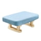 thumbnail image 1 of Reposapiés Pequeño Cómodo Reposapiés Con Patas De Madera Para Comedor Sofá Oficina Azul, 1 of 5