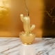 thumbnail image 5 of Adorno Cactus De Resina Dorado Decoracion Mesa Oficina D3, 5 of 6