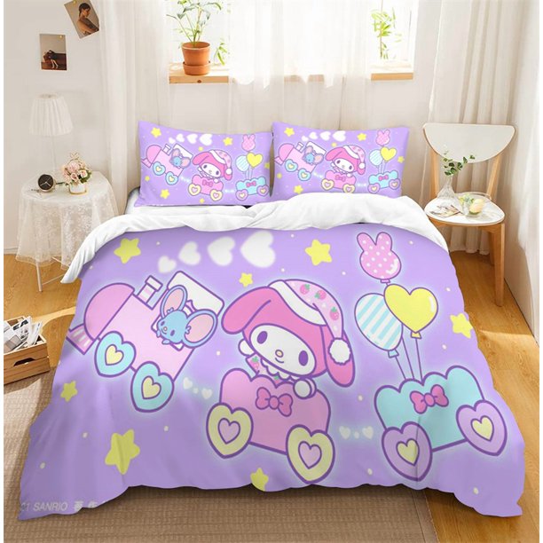 Bedding Sets Cinnamoroll Comforter Cover Little Twin Stars Bed Cover Duvet Cover Pillow Case 2-3 Pieces Sets