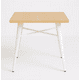thumbnail image 1 of Mesa Tolix Cuadrada Madera 70x70 - Blanco, 1 of 3
