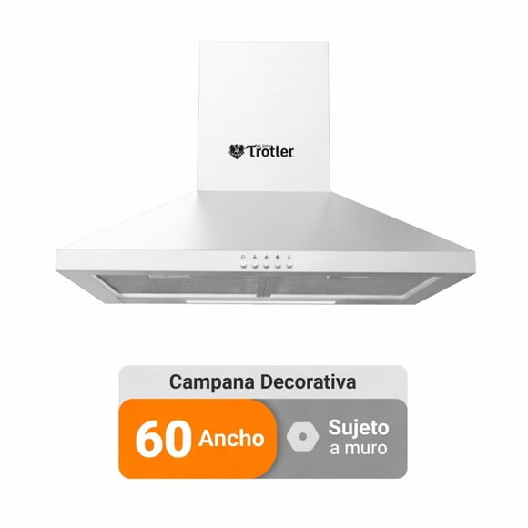 Campana Cocina Albin Trotter Pyramid 60 cm Inox