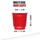 thumbnail image 2 of Vasos desechables de plástico Zcaukya, 120 unidades, 60 ml, color rojo, para fiestas, 2 of 6