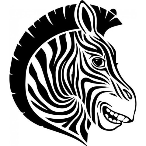 Rienda Libre Graphics - Decomural Zebra Head Safari Animals Ws-32830