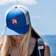 thumbnail image 5 of Gorra de béisbol Richardson 112 Trucker Snapback Split Charcoal/Red, 5 of 7