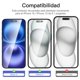thumbnail image 2 of Protector de pantalla NEW'C para iPhone 16 y iPhone 15 de 6.1" con privacidad, paquete de 3, 2 of 7