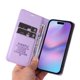 thumbnail image 5 of Funda Billetera de Cuero para iPhone 17 con Tarjetero y Soporte - Tapa Magnética Morado, 5 of 5