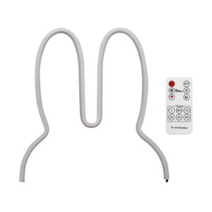 Ioensy - Rabbit Night Light Usb Powered Side Lights Lámpara De Mesa Para Niños 29X30Cm