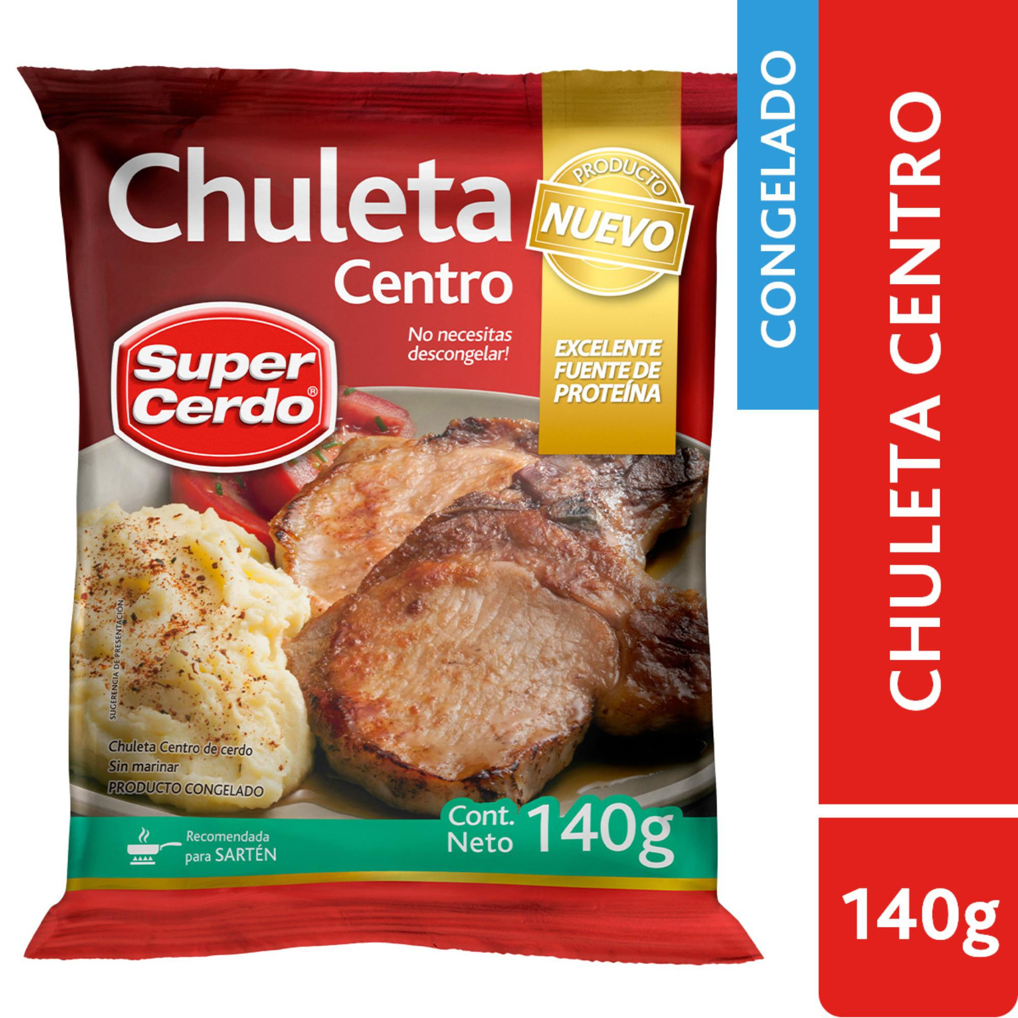 Chuleta De Cerdo Centro 140 g Super Cerdo