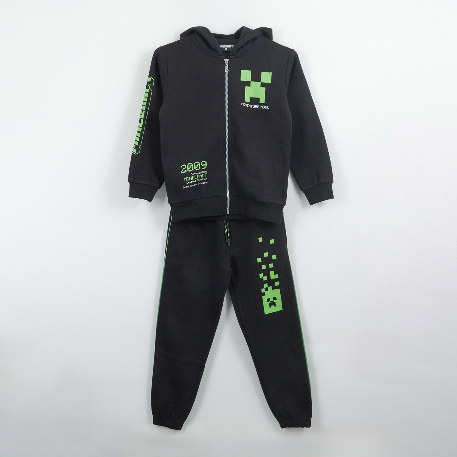 Conjunto Buzo Niño Adventure Mode Negro Minecraft