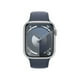 thumbnail image 1 of Apple Watch Series 9 (GPS) Caja Silver aluminio 45mm con Correa Storm Blue Sport - M/L, 1 of 5