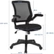 thumbnail image 3 of Silla de oficina Modway Veer con respaldo de malla y asiento de vinilo, 3 of 6