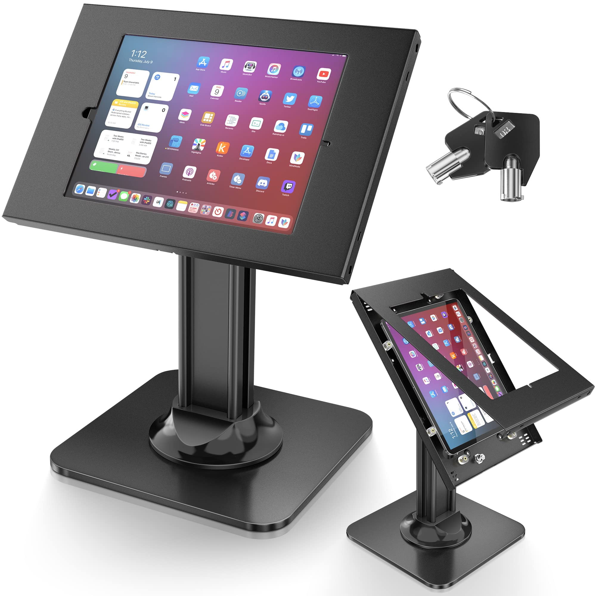 Soporte De Seguridad Para Tabletas Abovetek, Quiosco De Escritorio Antirrobo