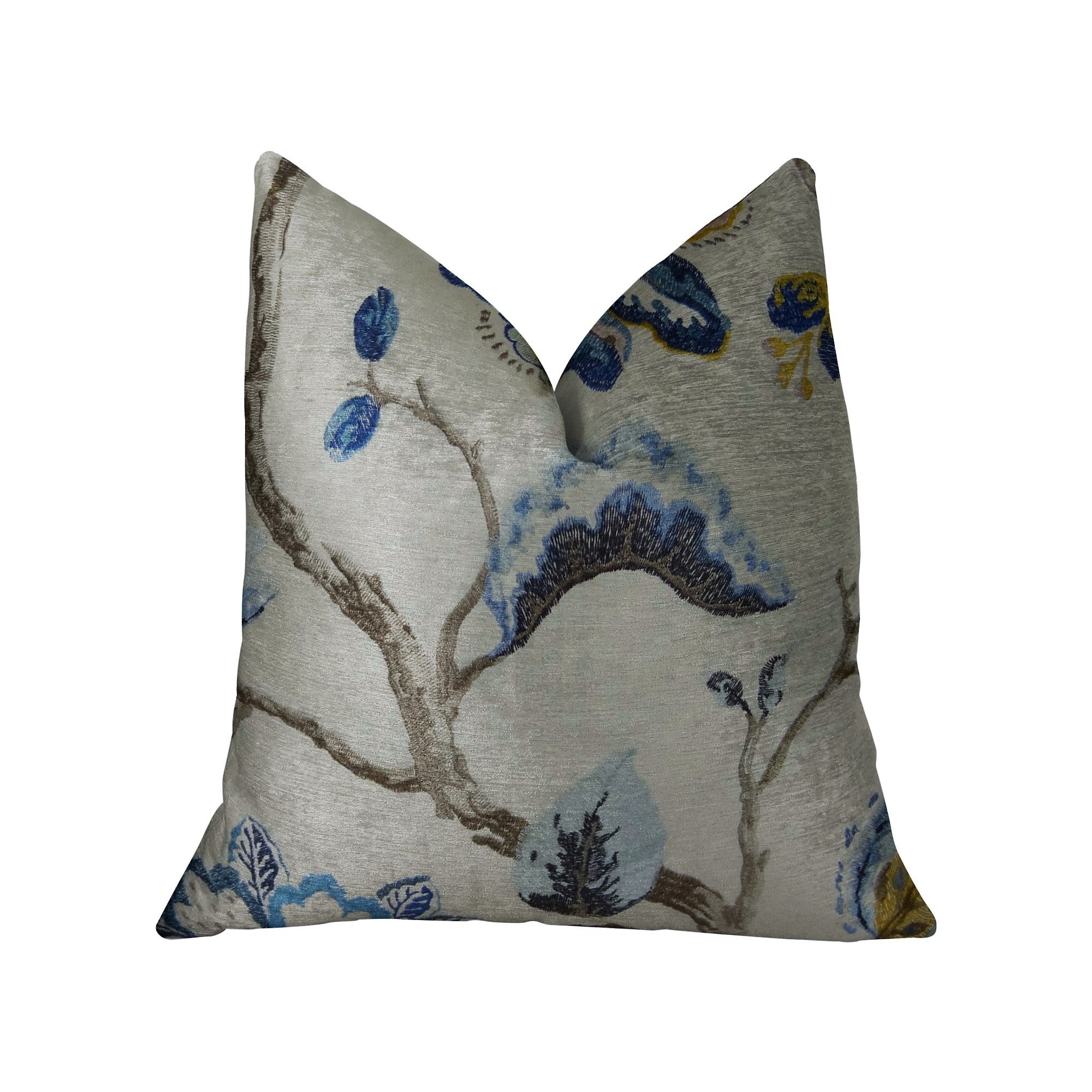 Almohada Plutus Brands Plutus Elyssa, Marrón Marino Y Crema, 50 X 75 Cm