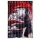 thumbnail image 1 of Cortina de ducha de Tokyo Ghoul, juego de cortinas de baño con ganchos, tamaño 48 x 72 pulgadas, 1 of 3