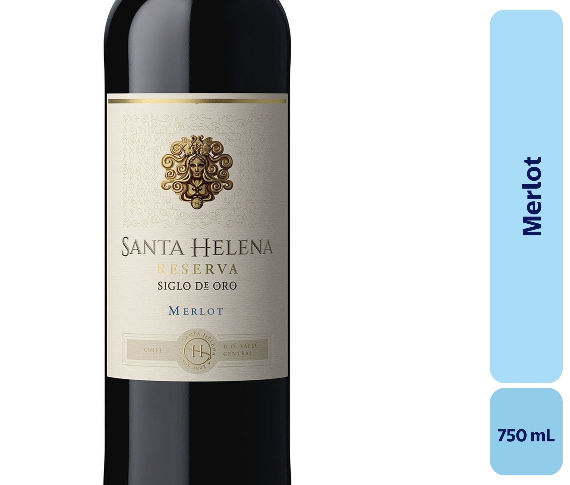 Vino Merlot Botella 750 mL Santa Helena
