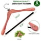 thumbnail image 2 of Perchas Cedar Suit Hangers Amber Home con hombros extra anchos, paquete de 5, 2 of 7