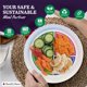 thumbnail image 3 of Plato de Control de Porciones Health Beet Macro Diet 25 cm, 3 of 7
