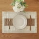 thumbnail image 3 of Boho alfombras Set de 6, mesa de decoración estilo granja alfombras en algodón natural burlap, para cocina y mesa de comedor pieza central decoraciones del hogar (beige y marrón), 3 of 3