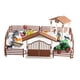 thumbnail image 4 of Mini Barn Farm Toys Playset Fence Farm Playset Para Niños Niñas De 3 A 12 Años Estilo A, 4 of 5