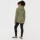 thumbnail image 2 of Polerón Mujer Deportivo Zipper Verde Mix Tela Corona, 2 of 5