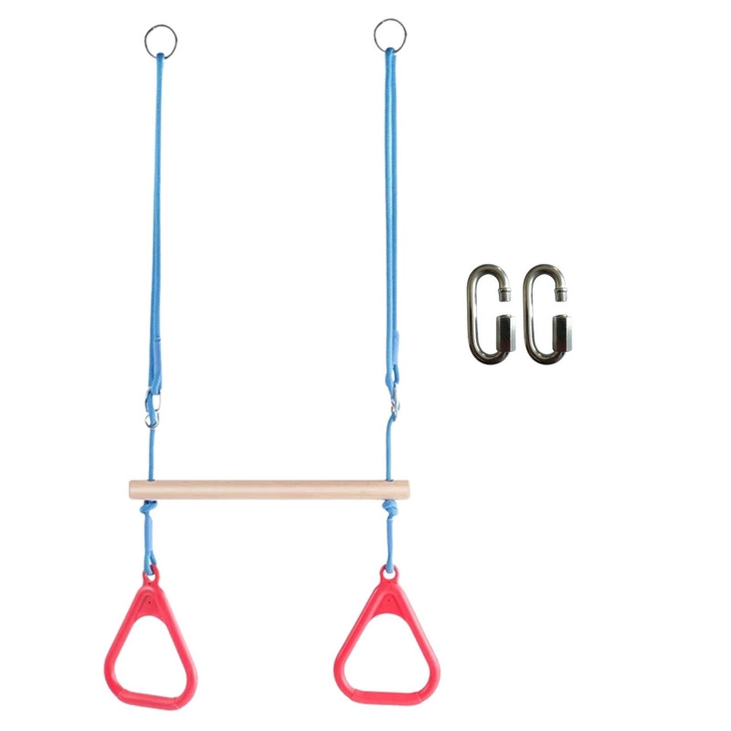 Auckland Outdoor - Columpio Barra Trapecio Con Anillos Gimnasio