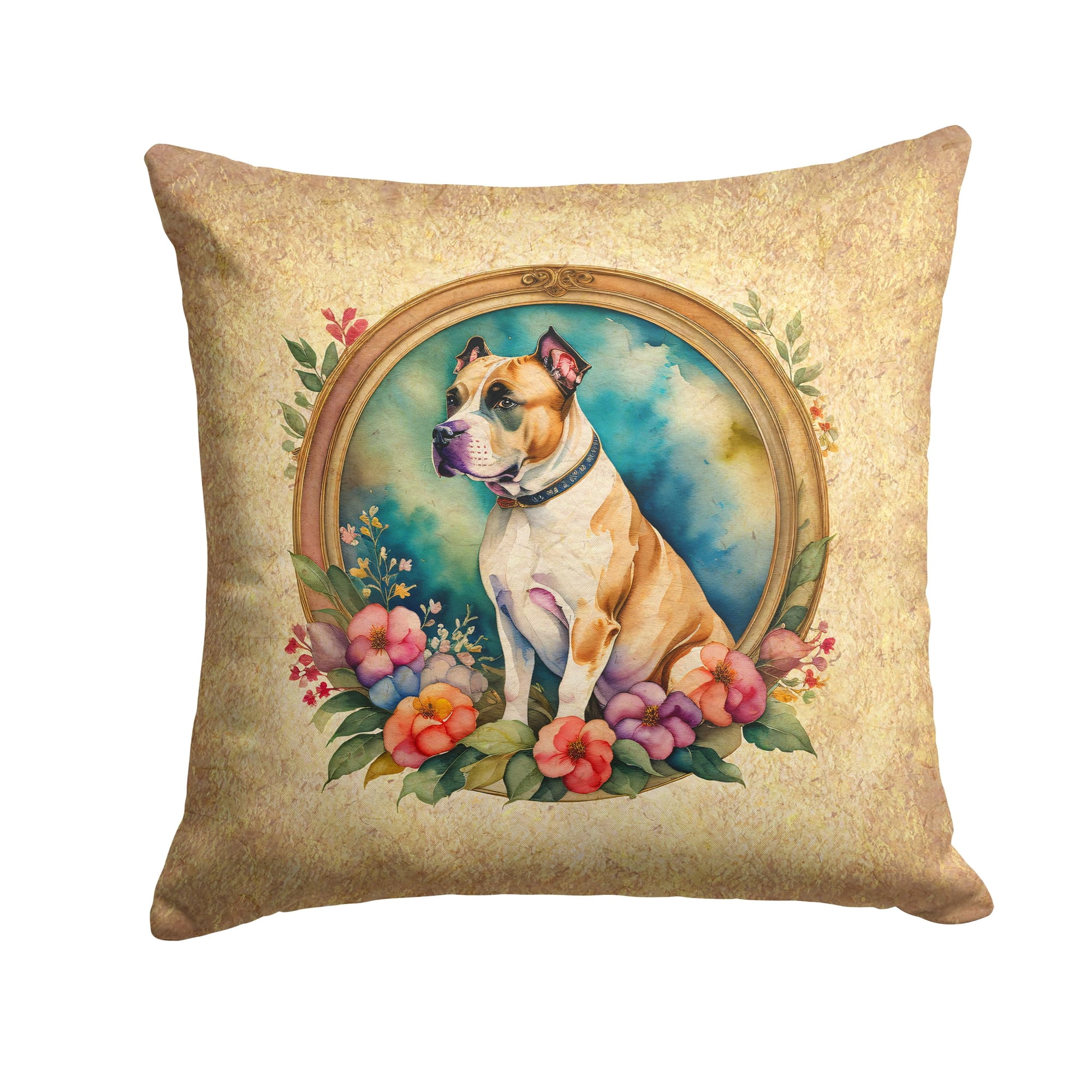 Carolines Treasures - Almohada Decorativa American Staffordshire