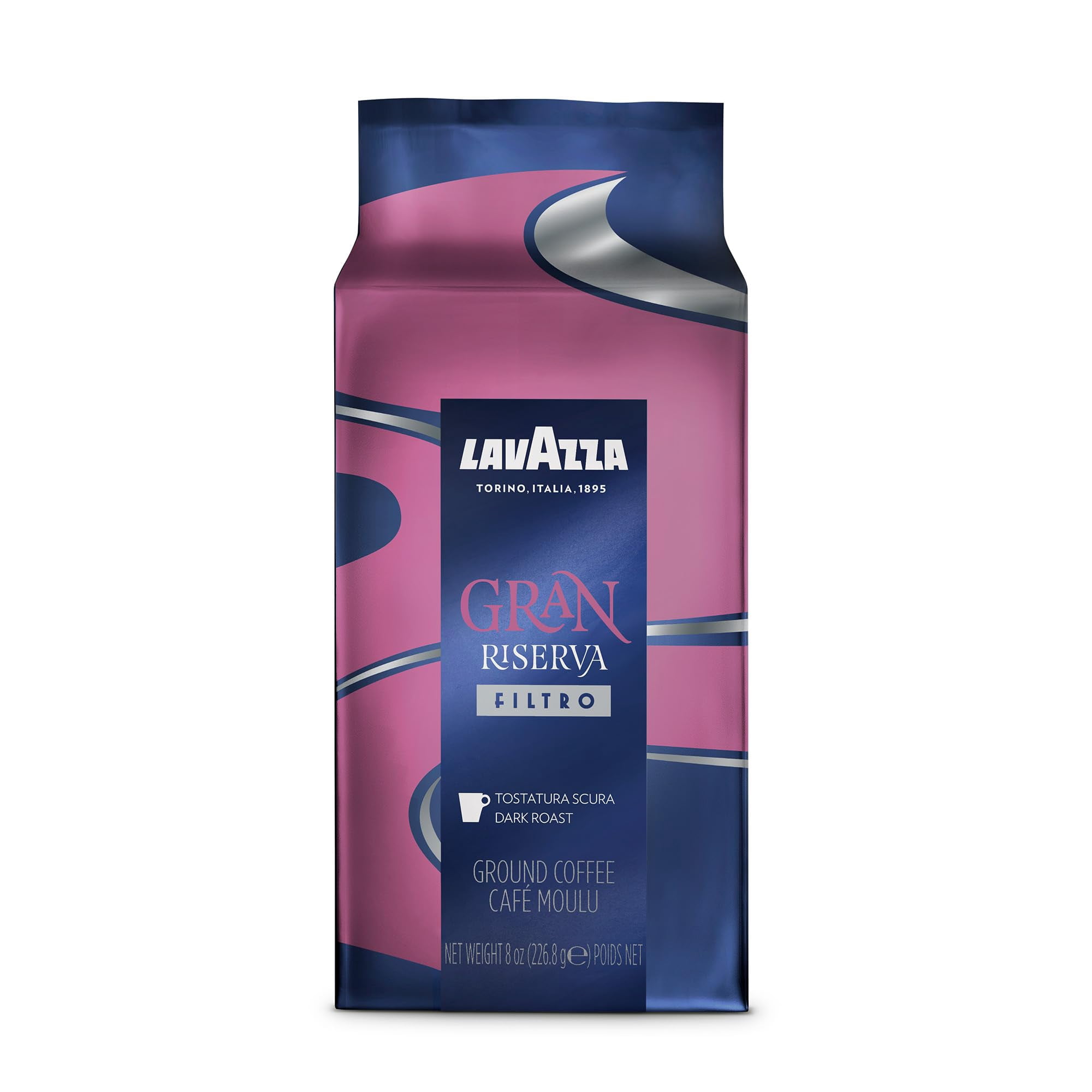 Café Molido Lavazza Gran Riserva Filtro Tostado Oscuro 226g