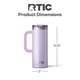thumbnail image 5 of Taza térmica de viaje RTIC Road Trip 600 ml con interior cerámico, color lavanda, 5 of 7