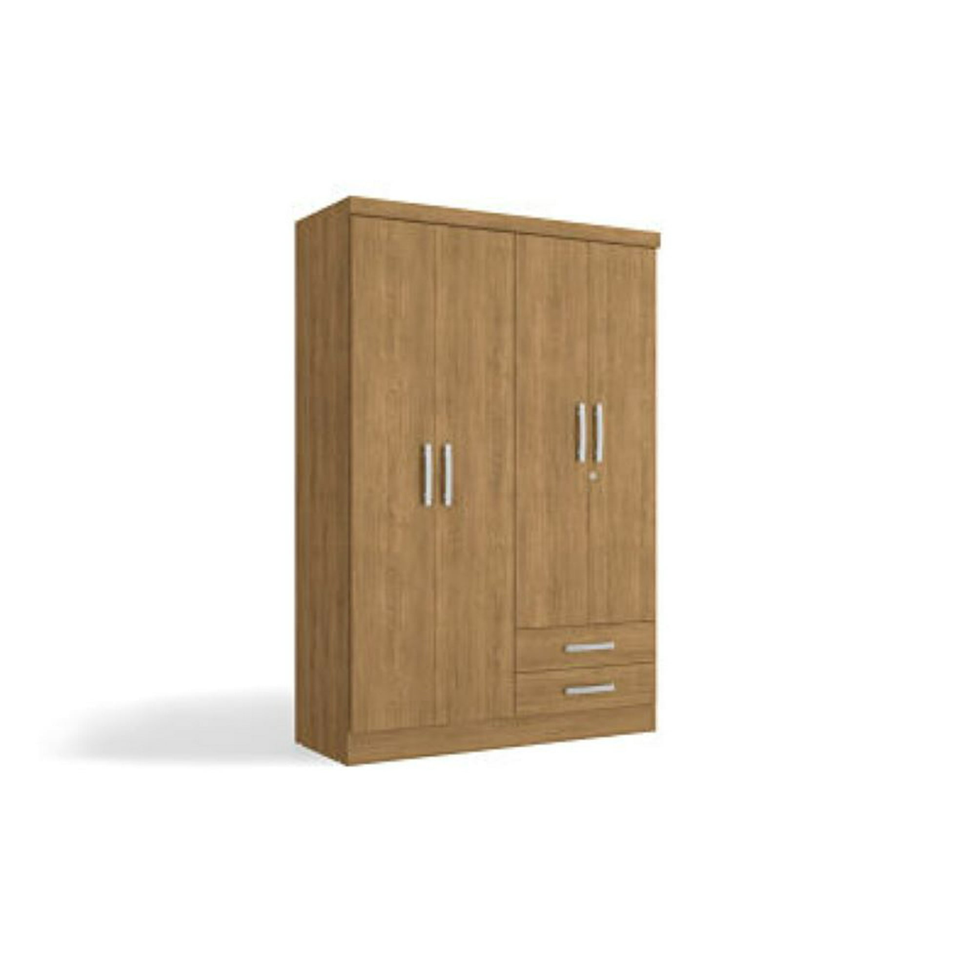 Closet Yardas Josefa Nogal 4 Puertas 2 Cajones