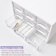 thumbnail image 4 of Organizador de escritorio apilable FODIENS de 9 cajones, blanco y transparente, 4 of 7
