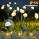 thumbnail image 5 of Luces de jardín SEEWELUMI pack de 2, forma de hongo, solares, luz blanco cálido, 5 of 7