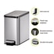 thumbnail image 5 of Cubo de basura EKO Slim para baño pequeño con tapa de acero inoxidable de 6 litros, 5 of 9
