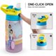 thumbnail image 4 of Pinkalicious y Peterrific Botella de Agua con Tapa Pop Top de Un Toque, Acero Inoxidable, a Prueba de Fugas, para Deportes, Botella Infantil azul 12 oz, 4 of 6