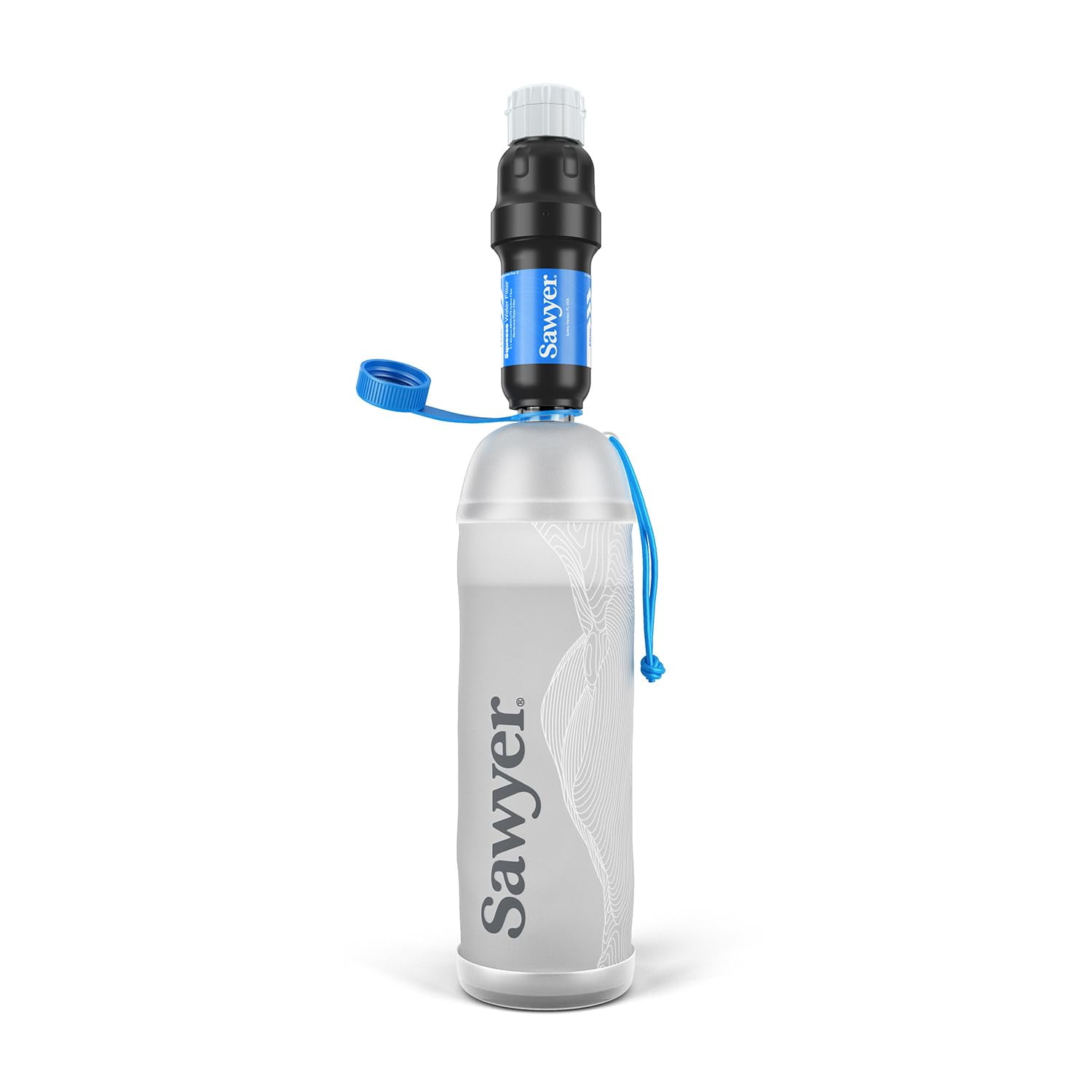 Sawyer Products - Sistema De Filtración De Agua Sawyer Squeeze Cnoc, Botella De 1 Litro