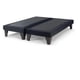 thumbnail image 1 of Base De Cama Europea 2 Plazas Negro Felpa 150X190cm, 1 of 4