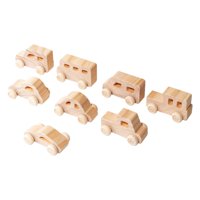 Bothyi - 8X Mini Coche De Madera Coordinación Mano-Ojo Pintura Diy Para Niños Regalo De Cumpleaños