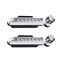 Ioensy - 2 Piezas De Luz De Circulación Diurna Abs Para Automóviles Con Energía Eólica Para Automóviles Auto White