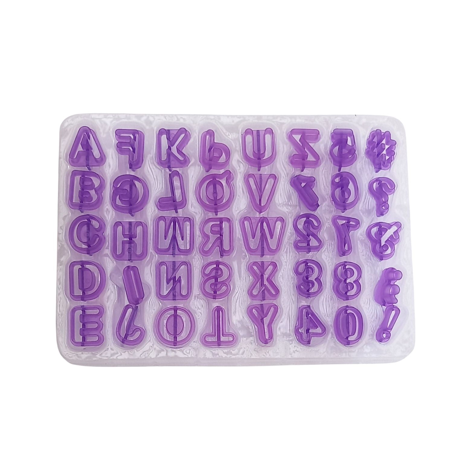 Disparo - Moldes Cortadores Para Galletas Diseño Abecedario Números