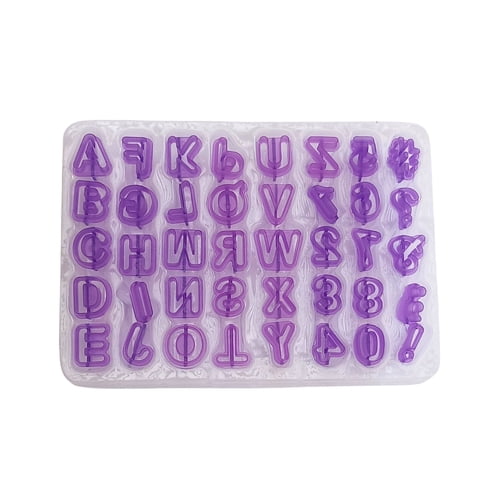 Disparo - Moldes Cortadores Para Galletas Diseño Abecedario Números