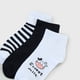 thumbnail image 2 of Calcetines Mujer Tripack Cortos Mix NegroBlanco Corona, 2 of 4