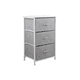 thumbnail image 1 of Cajonera Cómoda 3 Cajones Organizador Tela Gris Blanco, 1 of 3