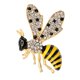 thumbnail image 2 of rhinestone flying honeybee broche insecto solapa pin boutonniere joyería, 2 of 5