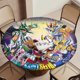thumbnail image 5 of Saint Seiya-theme Fitted Round Tablecloths Elastic Edged Table Covers Waterproof Table Cloth for Kitchen Holiday Party Tables Decor 150cm, 5 of 6