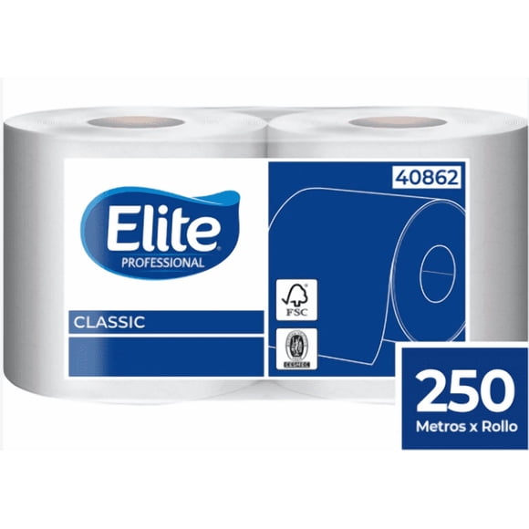 ELITE PROFESSIONAL TOALLA PAPEL 1H 250MT 2UN ELITE PRO